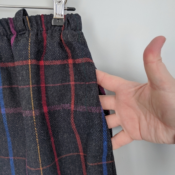 Boston Traveler Vintage Gray Multicolor Wool Skirt - Picture 3 of 6